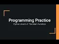 Python Practice Programming Module 6-2 The Main Function