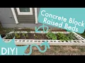 How We Made Our Raised Bed Garden With Concrete Blocks cinder blocks