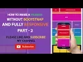how to make a website without bootstrap and fully responsive part 2