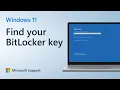 How to find your BitLocker recovery key Microsoft