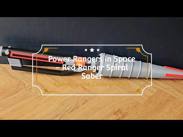 Power Rangers in Space - Red Ranger Spiral Saber video thumbnail