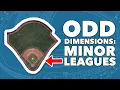 Minor League Ball Parks with Weird Dimensions