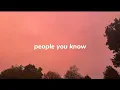 Download Lagu people you know | sped up + lyrics