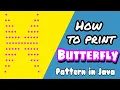 Butterfly pattern java using for loop How to print patterns Coding wallah Ashish Kumawat