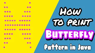 Butterfly pattern java using for loop How to print patterns Coding wallah Ashish Kumawat