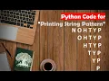 Learn Python in Tamil How to print Pattern With Strings GURUKULA TAMIL