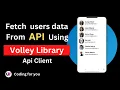 Volley Library in Android How to display JSON data in Recyclerview in android How to Use Volley