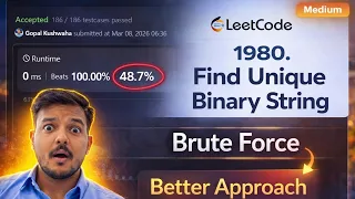 LeetCode 1980 Unique Binary String Problem Explained Step-by-Step