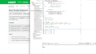 Basic Variable Assignment in Java from Edabit Solution