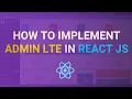 How to Implement AdminLTE in React JS