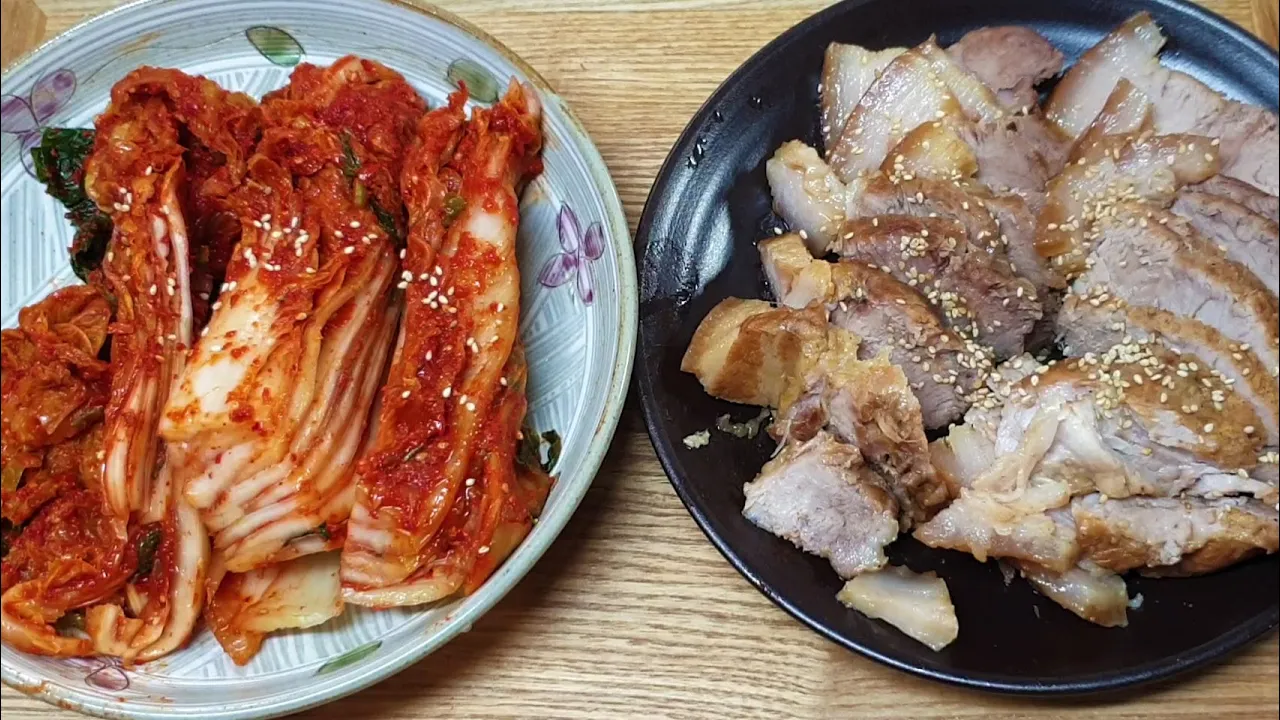 물없이 삶는 수육