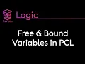 Logic Free and Bound Variables