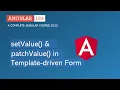 setValue patchValue in Template Driven Form Angular Form Angular 13