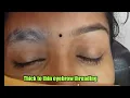 Thick to thin eyebrow eyebrow transformation