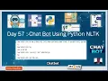 Day 57 Chat Bot Using Python NLTK