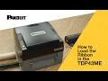 How to Load the Ribbon in the TDP43ME