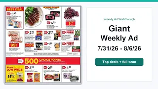 Giant Weekly Ad 26 - 26 Top 10 Deals