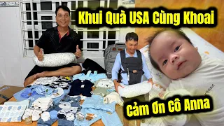 Quà Từ USA Đến Đúng Hôm Đầy Tháng Của Khoai, Ba Tâm Khui Quà Cho Khoai