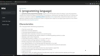 CS50 Web Programming Project 1 - Wiki Django Encyclopedia Web App Demo