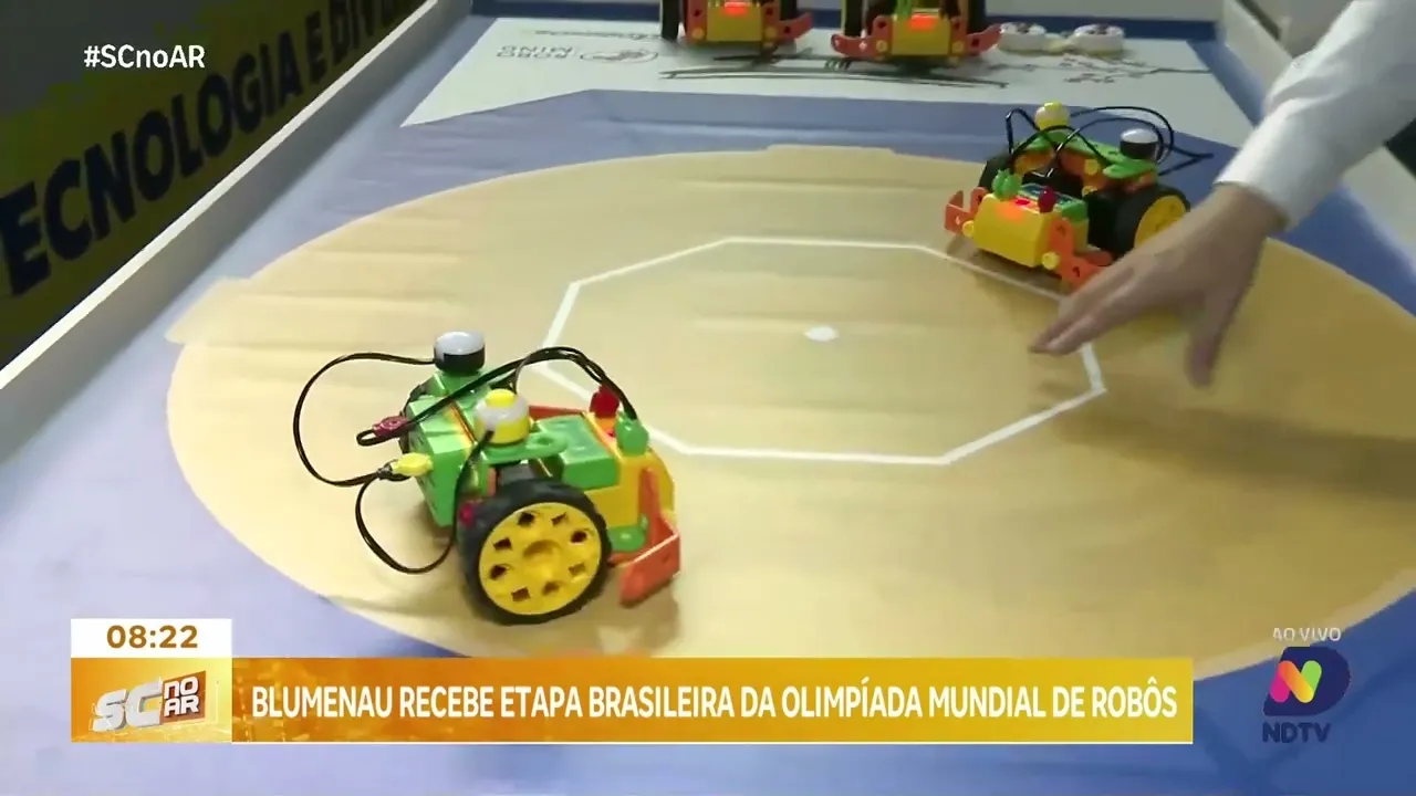 Blumenau recebe etapa brasileira da olimpíada mundial de robôs
