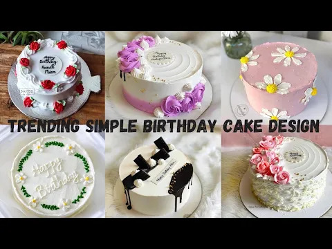 Download MP3 🎂Simple Birthday Cake design | Cake Design for birthday | Beginner Cake Design | Birthday Cake Photo