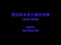 蕭秉治 - 爱过你有多久就有多痛 // Xiao Bing Chih - Love Hurts, Lyrics + Pinyin + English Translation