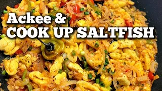 ackee and cook up saltfish jamaicas national dish