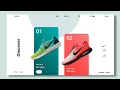 Create Nike sneakers store landing page - website in HTML CSS