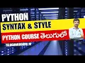 Python Tutorials in Telugu - Reveal the Secrets of Syntax and Style