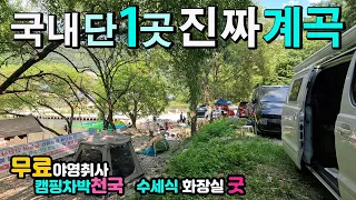 보은 서원계곡 진짜 물놀이 계곡 💙 무료 캠핑 차박 야영 취사 국내 단 1곳, IC에서 10분, 수세식화장실 굿, 연일 시원한 후기 물놀이 포인트 2곳, 캠핑카 여행 노지 속리산 썸네일