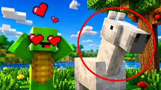 MIKEY WANT'S TO RIDE A HORSE 🤣😍 - MAIZEN Minecraft Animation
