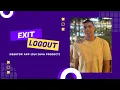 Logout and Exit the app in java GUI