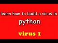 Virus programming in Python - part 1