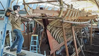 BoatBuilding – Installing Beamshelves  / BIG plans! (EP67)