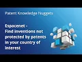 Download Lagu Espacenet – Find inventions not protected by a patent in your country of interest