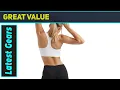 Hanes Womens Sport Compression Racerback Best Support Workout Bra