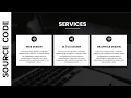 Responsive Services Section Design using HTML and CSS