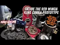 Lagu JB74 Jimny 24v winching system, new Red Winch King Cobra winch pull down and run through.