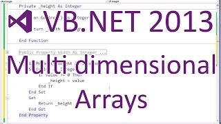 VB NET 2013 Multidimensional Arrays - Creating using and a text based game