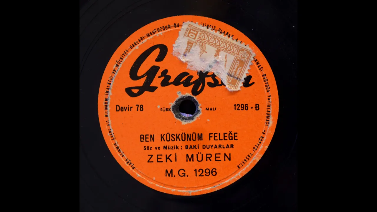 Zeki Müren - Ben küskünüm feleğe - GERÇEK TAŞ PLAK KAYDI Zeki Müren - Ben küskünüm feleğe - GERÇEK TAŞ PLAK KAYDI