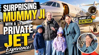WE SURPRISED MUMMY JI WITH A PRIVATE JET!! ✈️😱 | Travel Vlog