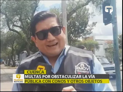 Multas por obstaculizar la vía pública con conos y otros objetos