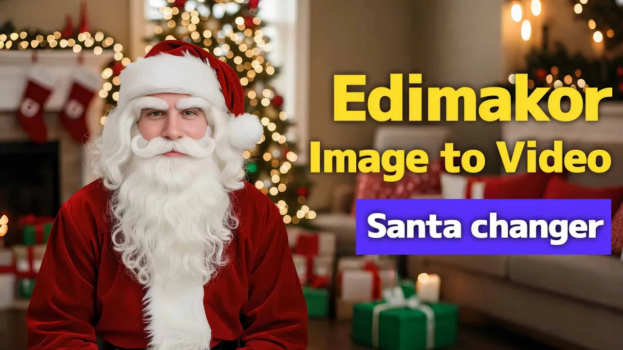 Edimakor AI — Edimakor - Turn Photos into Festive Santa Videos (YouTube video ad)