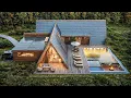 Download Lagu THE FIRST L-Plan A Frame House EVER ! Spacious and Cozy Living !