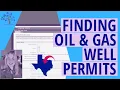 How to find an oil gas well permit in Texas