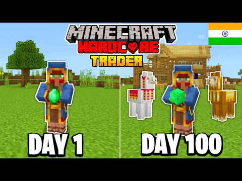 I Survived 100 Days as a Wandering Trader in Minecraft Hardcore