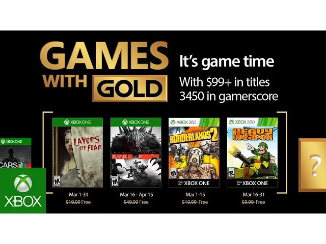 Xbox - March 2017 Games with Gold