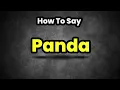 Download Lagu How To Pronounce Panda? (CORRECTLY) Meaning \u0026 Pronunciation