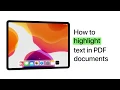 How to Highlight Text in PDF Documents