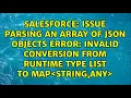 Issue parsing an Array of JSON objects Error Invalid conversion from runtime type List ANY to